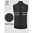 thumbnail image 4 of Leopatrix Men's Windproof Cycling Vest with Lightweight Full-Zip Sleeveless Biking Jacket, Black (2XL), 4 of 5