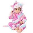 thumbnail image 3 of WIBACKER 0-3T Unisex Baby Animal Costume Winter Autumn Flannel Hooded Romper Christmas and Halloween Unicorn Cosplay Jumpsuit, 3 of 13