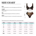 thumbnail image 2 of Kdxio Cool Flame Lion A Print Women's 2 Piece High Waisted Wrap Spaghetti Strap Summer Swimsuit Bikini Set-Small, 2 of 5