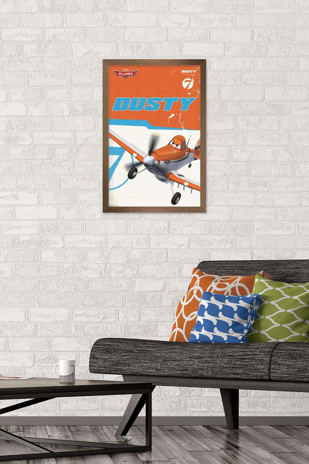 Disney Planes - Dusty Wall Poster, 14.725" x 22.375", Framed