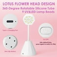 thumbnail image 4 of UV Nail Lamp for Gel Nails, 36W UV Nail Light Gooseneck Rechargeable with 4 Time Setting & Smart Auto Sensor for Nail Salon Home Use Lamp,Random - Color,A,1, 4 of 7