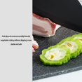 thumbnail image 4 of Outoloxit Cutting Boards for Kitchen Cutting Boards Plastic Cutting Board Non-Slip Kitchen Chopping Board with Hanging Hole Handle for Meat Veggies Cutting Boar, Black A, 4 of 7