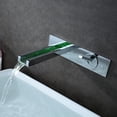 thumbnail image 6 of sumerain LED Wall Mount Bathroom Sink Faucet Single handle Chrome Bathroom Vessel Sink Faucets with 3-Color Changing LED Light, 6 of 8