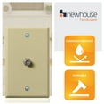 thumbnail image 3 of Newhouse Hardware 1-Port TV Cable Wall Plate, F Connector, for Coax Cable, Single Gang Video Wall Jack, 5-Pack, Ivory, 3 of 9