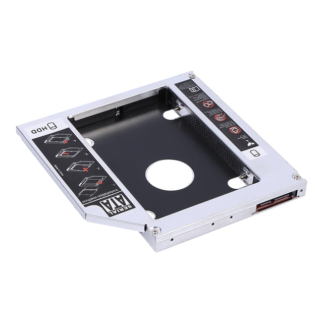 12,7 Mm Aluminio HDD SSD Caja Unidad De Disco Caddy Adaptador óptico DVD Para Laptop Con Soporte
