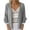 Gray, variant on Lenago Cardigan Sweaters for Women Solid 3/4 Sleeve Flared Cuffs Lace Linen Cardigan Lightweight Open Front Casual Autumn Outwear Loose Cardigan Tops