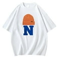 thumbnail image 1 of Camiseta Casual de Manga Corta de la Blusa de Cuello Redondo, Mangas de Mano para Hombres, 1 of 5