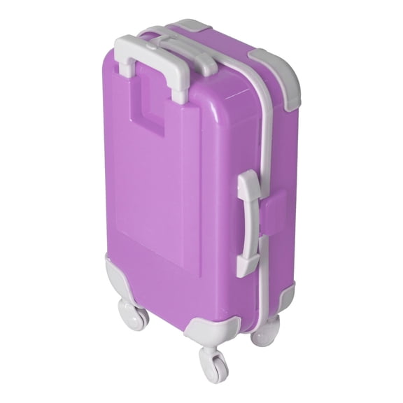 Valise pour Poupée, Étui à Bagages 10,2 Pouces, Sac de Voyage Simulé, Accessoires Portatifs pour Poupée avec Design pour Jeux de Rôle et Scènes de Voyage de Poupée