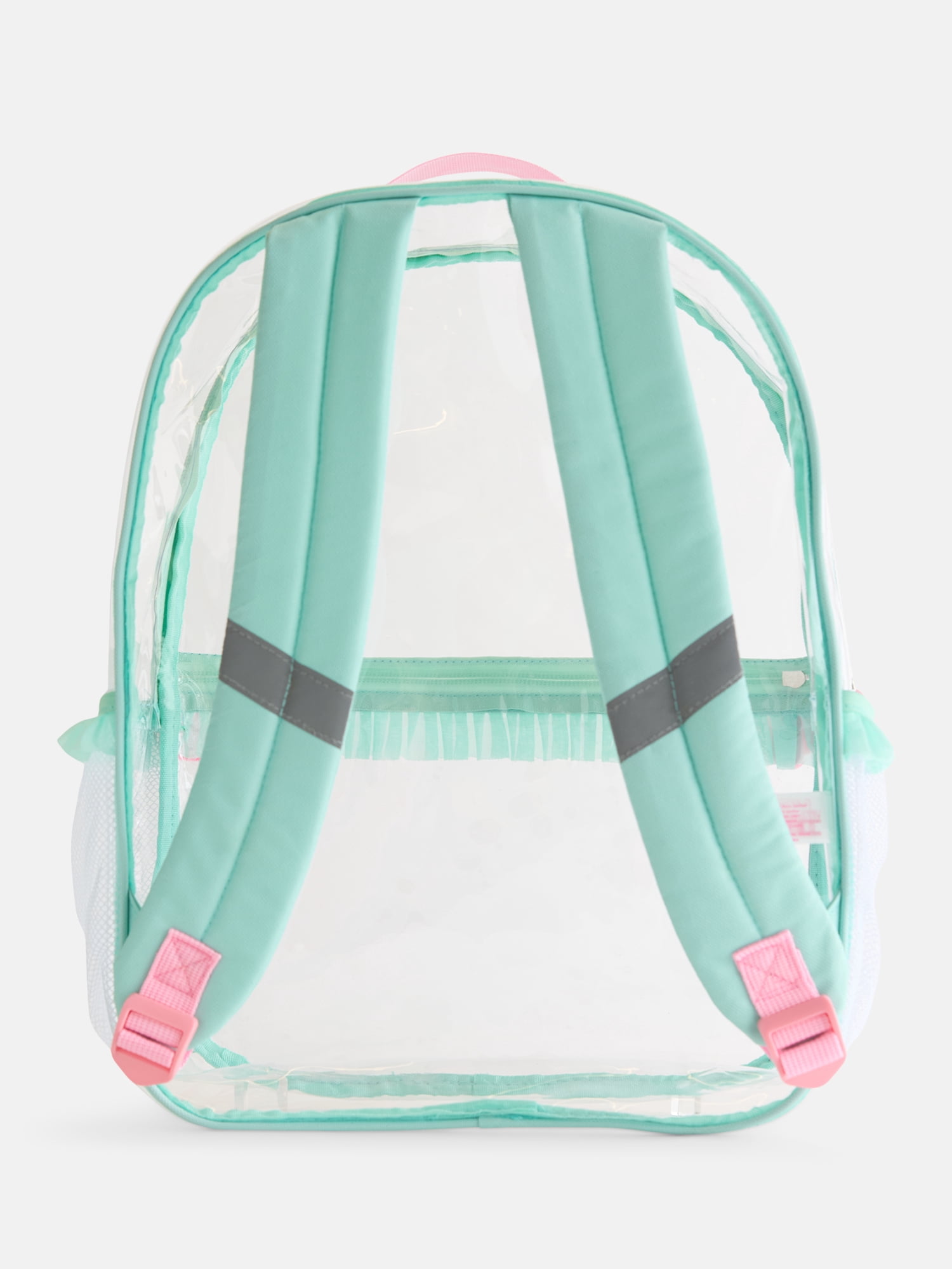 Packed Party Girls Ruffles Clear Backpack and Lunch Box Set