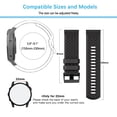 thumbnail image 2 of 【22mm】 Silicone Watch Strap For Smartwatches Water Proofing And Sweatproof Mens Digital Sports Watch, 2 of 4