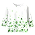 thumbnail image 4 of for Girls 5 Toddler Girl Clothes Girls's Graphic St Patricks Day Fashionable Versatile Round Neck 3/4 Quarter Sleeve Casual T Shirt Top, 4 of 5
