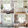 thumbnail image 6 of Watercolor Trees Valances for Windows, Rod Pocket Kitchen Valance Curtains - Soft & Washable Small Window Treatment for Living Room, Bathroom, Sage Green Leaves Forest 54x18inch, 1 Panel, 6 of 9