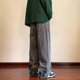 thumbnail image 2 of Pantalones de chándal con cordón para hombre y mujer, pantalón holgado de rayas con cinta, bordado de mariposa, color azul cielo, amarillo, marrón, rojo y negro, 2 of 5