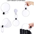 thumbnail image 4 of 1x 15x Magnifying Handheld Mirror, Double Sided Pedestal Magnification and True Image Makeup Mirror, Compact Size and Portable Vanity Cosmetic Mirror for Girl, 9.3" L x 1.9" W, 4 of 6