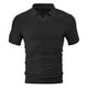 thumbnail image 2 of pstuiky Camisas casuales de manga corta para hombre, Camisa informal de manga corta con cuello en V y botones de color liso para hombre ropa de hombre xxl, 2 of 5