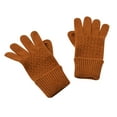 thumbnail image 3 of Winter Unisex Knitted Wool Warm Gloves Solid Color Fingerless Mitts Cold Gloves, 3 of 3