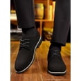 thumbnail image 4 of Men's Suede Casual Flat Shoes, Multicolor Leather Shoes, Fashionable & Trendy, Plus Size, 4 of 4