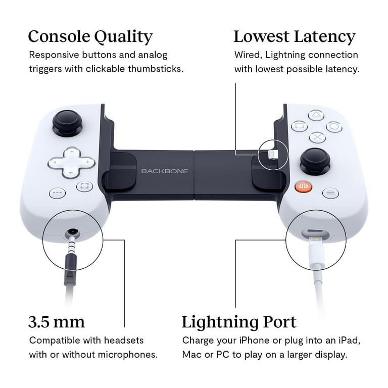 BACKBONE One Mobile Gaming Controller for iPhone PlayStation Edition -  Enhance Your Gaming Experience on iPhone - Play PlayStation, Steam,  Fortnite