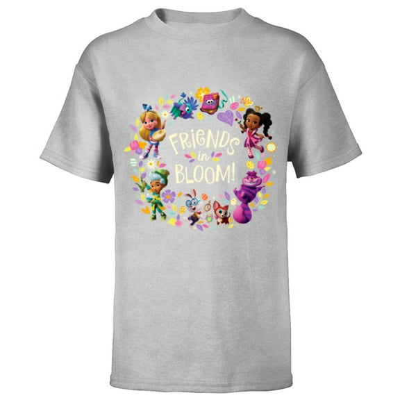 Disney Alice's Wonderland Bakery Friends in Bloom - Short Sleeve T-Shirt for Kids - Customized-Athletic Heather