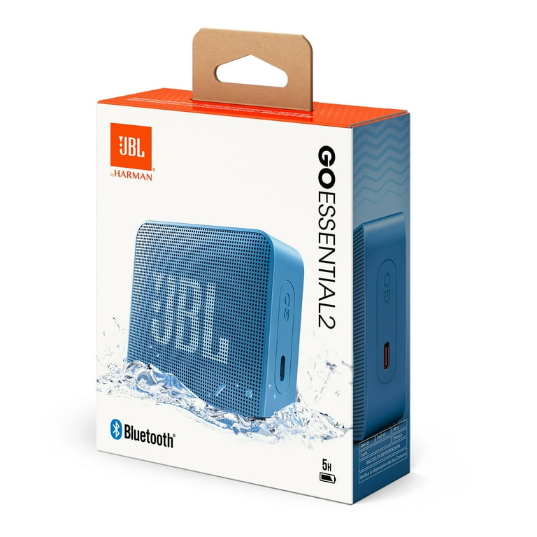 JBL Go Essential 2 - Portable Waterproof Speaker - Blue - Walmart.com