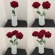thumbnail image 4 of Modern Elegant Artificial Flowers Home Decoration Table Knitted Rose Wedding Art Valentine'S Day Gif, 4 of 5