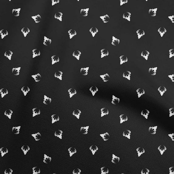 oneOone Polyester Spandex Black Fabric Christmas Dress Material Fabric Print Fabric By The Yard 56 Inch Wide