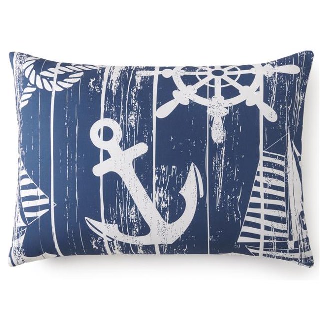 Nautical Board Pillow Sham - Standard & Queen Size