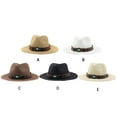 thumbnail image 3 of Sonducket Sombrero de vaquero occidental vintage unisex, sombrero de vaquera negro con banda decorativa, sombreros de vaquero para hombres Sombreros negro M(56-58cm), 3 of 6