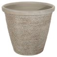 thumbnail image 1 of Suncast Chariton 16 Inch Resin Round Decorative Flower Pot Planter (2 Pack), 1 of 3