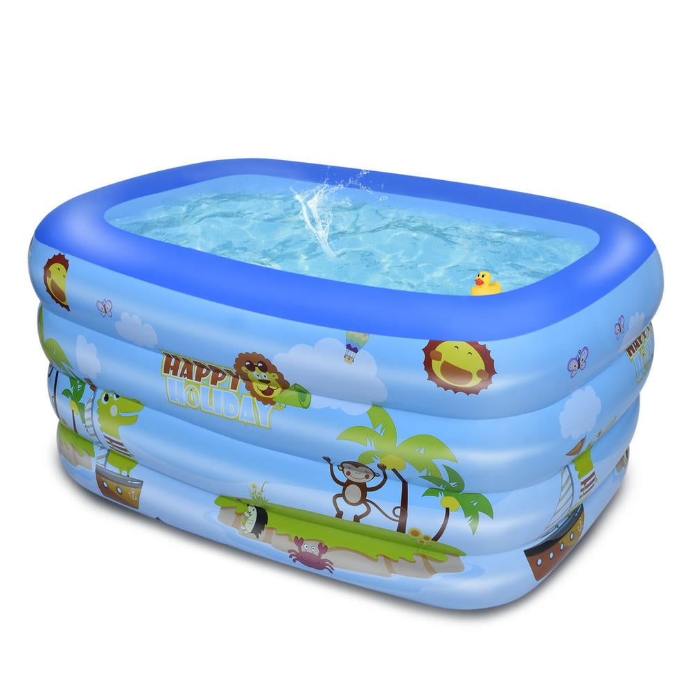 Details about   AsterOutdoor Inflatable Swimming Pool 120"x 72"x 24" Full-Sized Above Ground ... 