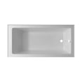 thumbnail image 4 of Fine Fixtures  Tile-In White Fiberglass/Acrylic Soaking Bathtub with Built-in Tile Flange Right Hand Drain 60x32, 4 of 13
