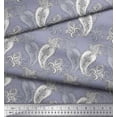 thumbnail image 2 of Soimoi Polyester Crepe Fabric Black Sketch Paisley Printed Fabric 1 Yard 52 Inch Wide, 2 of 3