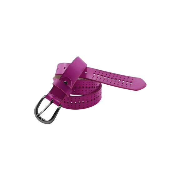 INSPIRE CHIC Women's Rounded Hollow Out Single Pin Buckle Casual Belt