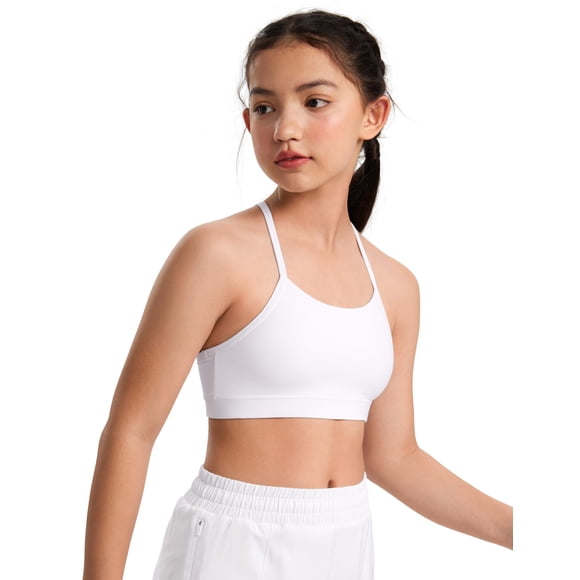 Top Deportivo para Niñas CRZ YOGA Butterluxe con Tirantes Finos Blanco Talle S