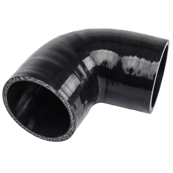 JEGS 90 Degree Silicone Hose Connector 3" I.D. x 4" Long