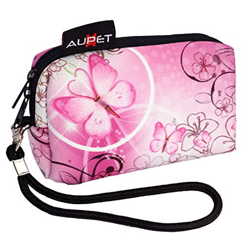 pink butterfly purse