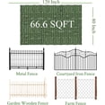 thumbnail image 3 of 60" x 128" (67 Sqft) Artificial Ivy Privacy Fence Screen, UV-Resistant Artificial Hedge Grass Wall, for Indoor & Outdoor Green Backdrop, Garden Greening Decoration, 3 of 8