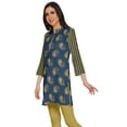 thumbnail image 2 of Moomaya Short Poly Crepe Tunic Dresses Women Printed Kurti Mini Summer Wear, 2 of 5