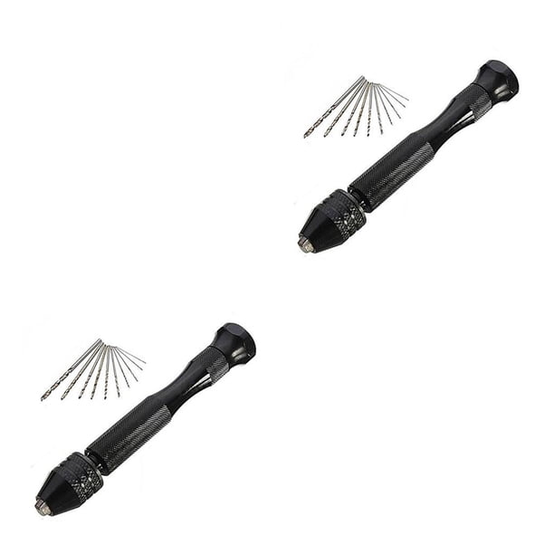 Riwesomey Microbrocas helicoidales Kit de herramientas manuales precisas Perforación de carpintería Herramientas rotativas de tamaño compacto Llavero de Type11 NO11 Riwesomey CBP228517