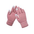 thumbnail image 2 of Guantes de invierno sweethay para mujer antideslizante tejido rosa, 2 of 6