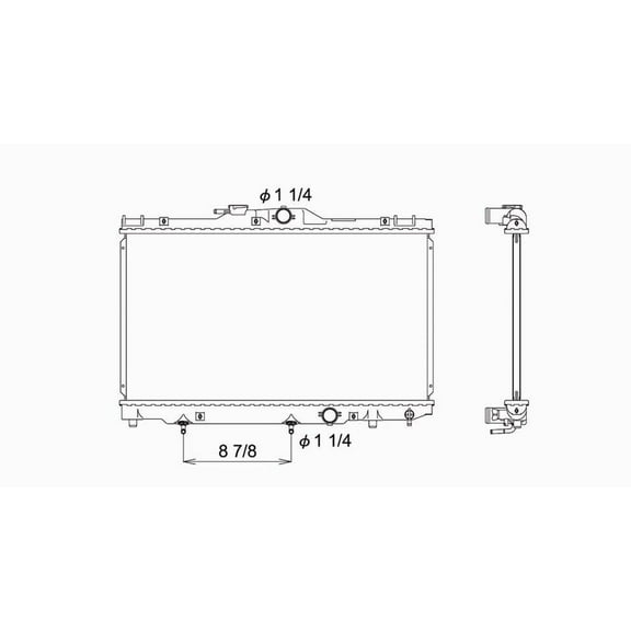 Radiator Fits select: 1998-2002 TOYOTA COROLLA, 1998-2002 CHEVROLET GEO PRIZM