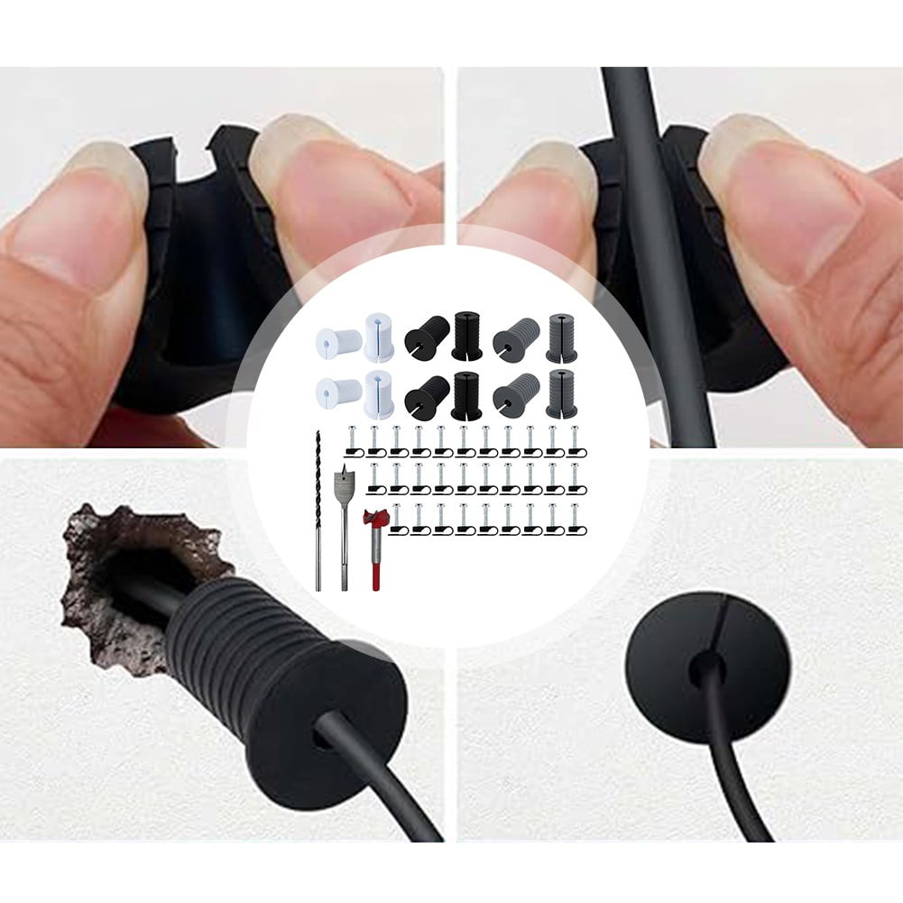 yaaqii for Starlink Cable Routing Kit: 6 Grommets & Drill Bits for Neat Installations!