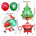 thumbnail image 2 of Set de globos navideños, 7 piezas: Papá Noel, árbol de Navidad y estrella, 2 of 2