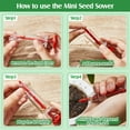 thumbnail image 4 of 2 Pcs Manual Seed Dispenser Seeder Mini Seedling Seed Dispenser Seeder Garden Spreader Planter Hand Seeder Tool Manual Seeder Garden Flower Plant Seeder Planter, 4 of 5