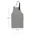 thumbnail image 4 of FONDOTIN 5Pcs Kitchen Costume Set Includes Adjustable Cotton Canvas Apron Oven Mitts Black, 4 of 8