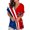 Red, variant on Vedolay Women Shirts Casual Womens Blouse Double Layers Mesh Shirt Ruffle 3/4 Flared Sleeve Tunic Tops,Beige XXL