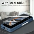 thumbnail image 3 of SaniMore for Samsung Galaxy Z Fold 5 5 (7.6" 2023) Case, Wireless Charging Built-in Tempered Film Protector, Slim Lihtweight Hinge Protection Shockproof Anti-drop Shell, Blue, 3 of 11
