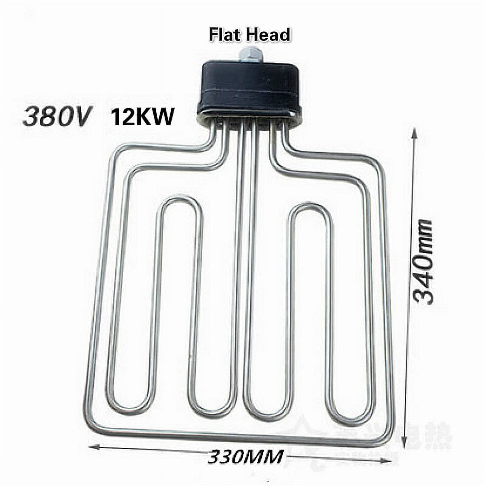 6/9/12KW Submersible Water Heater Electric Water Immersion Heating Element Steam Box Hot Tube 304 Stainless Steel 220V/380V