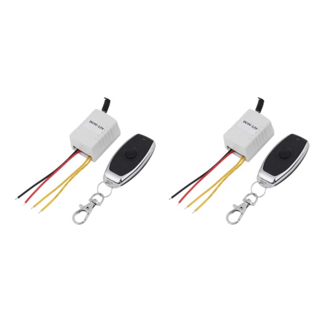 Interruptor universal Riwesomey con control remoto 2piezas negro