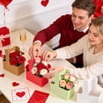 thumbnail image 4 of 10 Pack 2 Cup Drink Carrier with Handle Kraft Paperboard Cup Holder Portable for Valentine Mother's Day Teachers' Day for Hot Cold Drinks Coffee Caddy with Heart Card Rope, 4 of 7